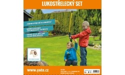 Zestaw łuczniczy w pudełku Yate – tarcza, 2 strzały