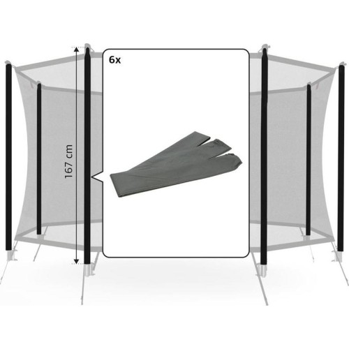 Osłony słupków siatki ochronnej Comfort 200 (167 cm) (6 szt.)