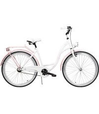 Rower AZIMUT City Lux 26" 2025 white-pink