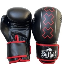 Rękawice bokserskie Buffalo Outrage, czarno-czerwone, 12 oz