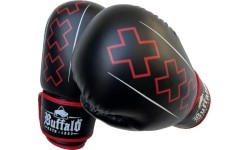 Rękawice bokserskie Buffalo Outrage, czarno-czerwone, 12 oz