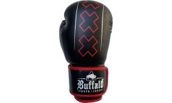 Rękawice bokserskie Buffalo Outrage, czarno-czerwone, 12 oz