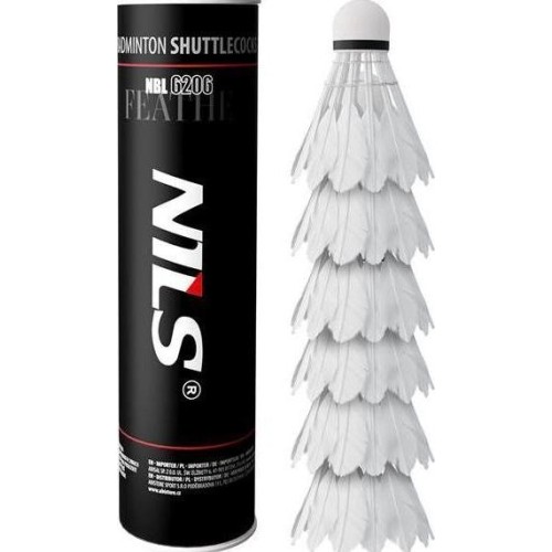 Lotki piórowe do badmintona NILS NBL6206, 6 szt.