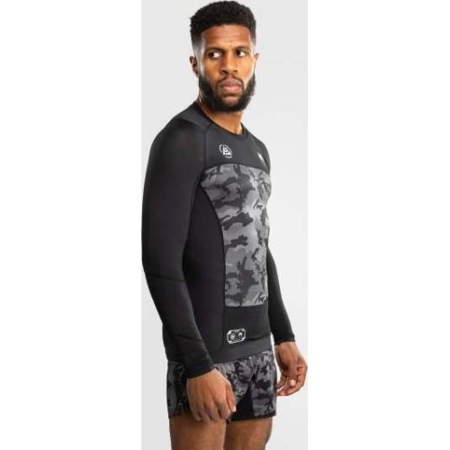 Koszulka rashguard z długim rękawem Venum x Polaris, czarno-szara