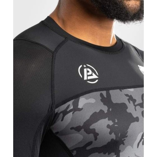 Koszulka rashguard z długim rękawem Venum x Polaris, czarno-szara