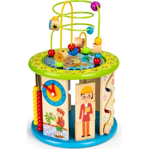Drewniana kostka edukacyjna EcoToys