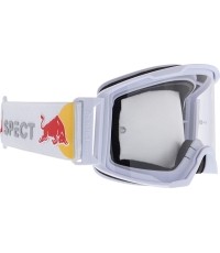 Gogle motocrossowe Red Bull Spect Strive Panovision, matowe białe, przezroczyste szkła