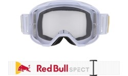 Gogle motocrossowe Red Bull Spect Strive Panovision, matowe białe, przezroczyste szkła