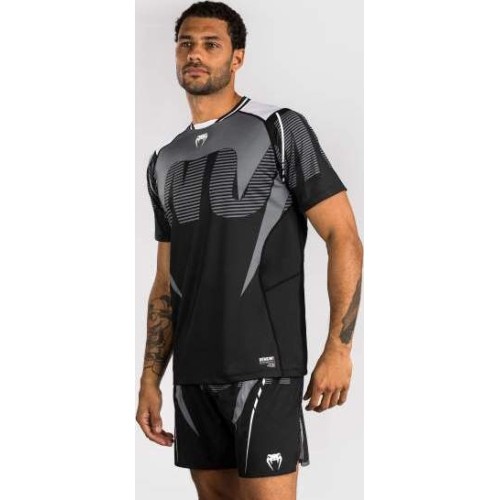 Koszulka Venum Adrenaline Dry Tech - czarny/srebrnoszary