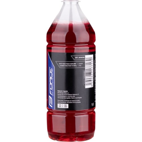 Środek do czyszczenia roweru FORCE PURA 1l (czerwony)