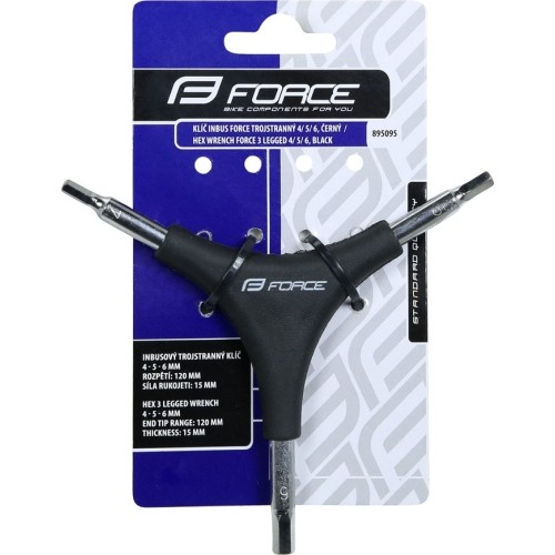 Klucz FORCE 3-ramienny imbusowy 4/5/6 mm