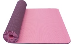 Dwuwarstwowa mata do jogi Yate TPE – różowo-fioletowa