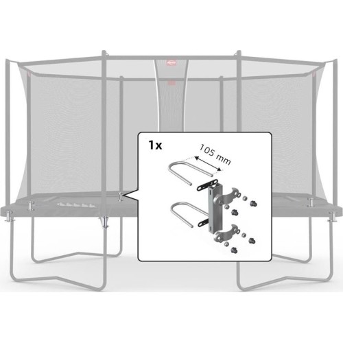 Mocowania siatki ochronnej Comfort 330 i 410 (zestaw na 1 rurę)
