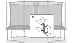 Mocowania siatki ochronnej Comfort 330 i 410 (zestaw na 1 rurę)