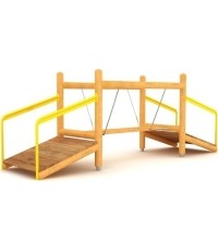 Wiszący drewniany mostek GT-0021