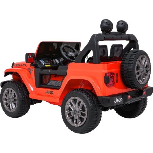 Pojazd elektryczny Jeep Wrangler Rubicon LIFT, pomarańczowy