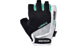 Rękawiczki rowerowe meteor gel gx36 - BIAŁO-MIĘTOWY