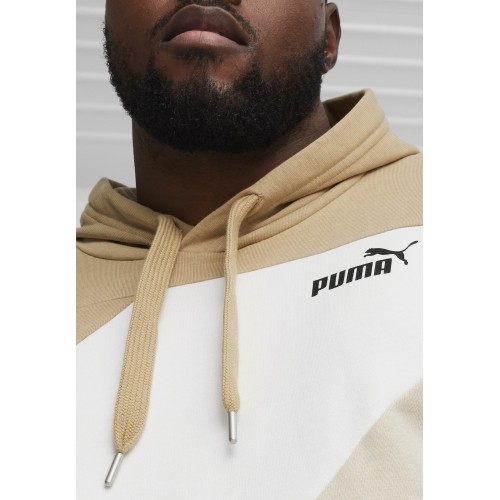 Bluza męska Puma Power Colorb, biało-beżowa 678931 83