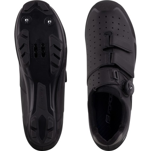 Buty rowerowe FORCE MTB Revo 2, czarne