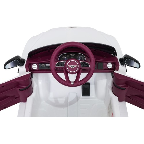 Pojazd elektryczny Bentley Bentayga S, biały