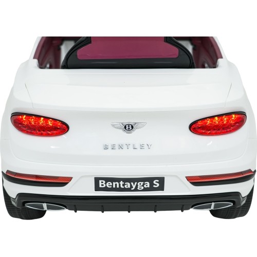 Pojazd elektryczny Bentley Bentayga S, biały
