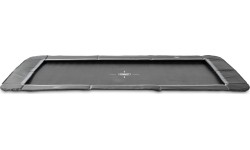 Trampolina sportowa gruntowa EXIT InTerra 214x305 cm, czarna