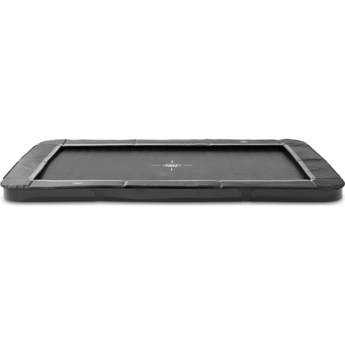 Trampolina sportowa gruntowa EXIT InTerra 214x305 cm, czarna