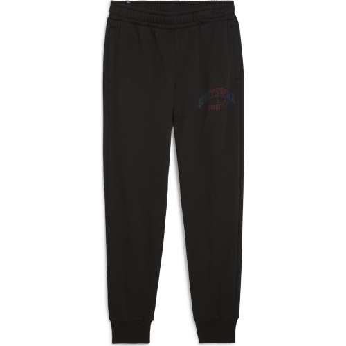 Spodnie dresowe męskie Puma Ess+ Logo Lab Sweatpants FL, czarne 681776 01