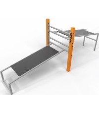Street Workout podwójna ławka skośna SW17B