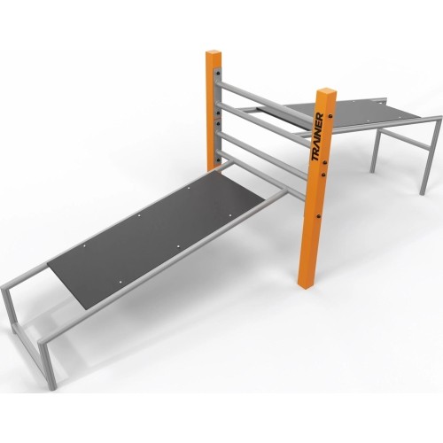 Street Workout podwójna ławka skośna SW17B