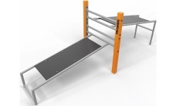 Street Workout podwójna ławka skośna SW17B