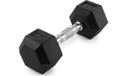 Hantla żeliwna pokryta gumą HEX 5 kg - UpForm