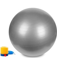 Piłka gimnastyczna Hastings 65 cm, srebrna
