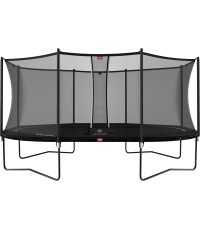 Trampolina BERG Grand Favorit Regular 520, czarna + siatka ochronna Comfort