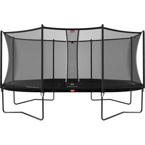 Trampolina BERG Grand Favorit Regular 520, czarna + siatka ochronna Comfort