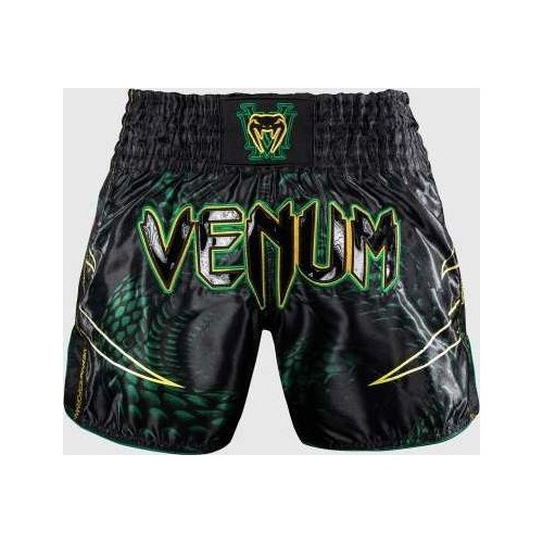 Venum Matupa Muay Thai Shorts - Black/Green/Gold