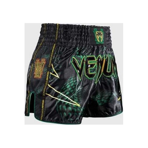 Venum Matupa Muay Thai Shorts - Black/Green/Gold