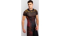 Venum Quetzal Fury Short Sleeve Rashguard - Black/Fury Red/ Tangerine