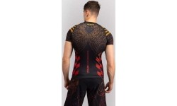Venum Quetzal Fury Short Sleeve Rashguard - Black/Fury Red/ Tangerine