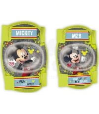 Vaikiškos apsaugos keliams ir alkūnėms MICKEY (žalios)