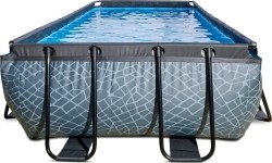 Basen EXIT Stone 540x250 cm z pompą z filtrem piaskowym – szary