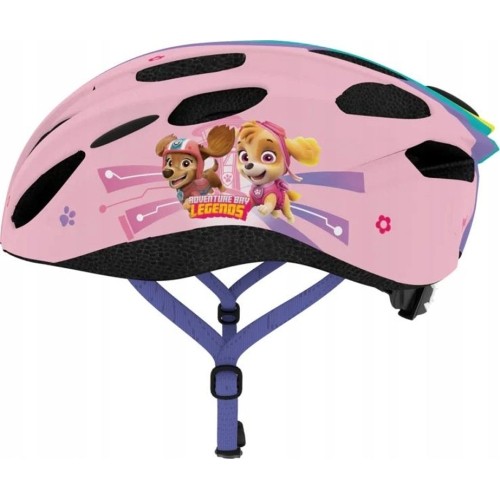 Kask rowerowy dziecięcy PAW Patrol Girls, 52-56 cm, różowy