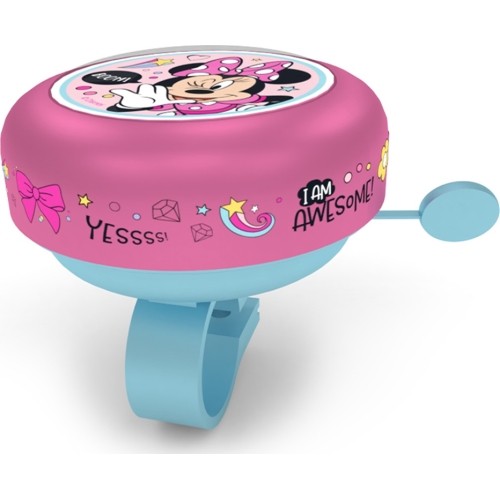 Dzwonek rowerowy MINNIE, metalowy (różowy)