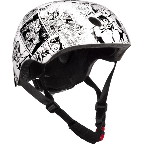 Kask AVENGERS 52-56 cm (biały/czarny)