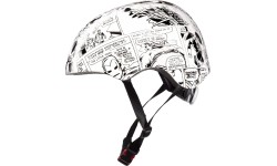 Kask AVENGERS 52-56cm (biały/czarny)