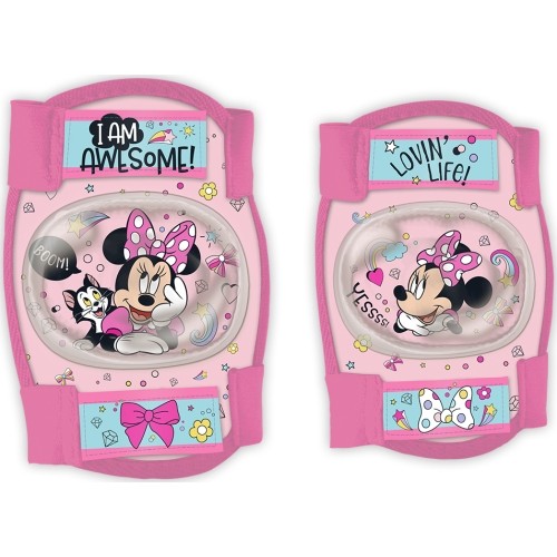 Vaikiškos apsaugos keliams ir alkūnėms MINNIE (rožinės)