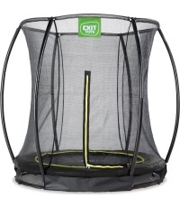 Trampolina naziemna EXIT Silhouette ø183 cm z siatką ochronną, czarna