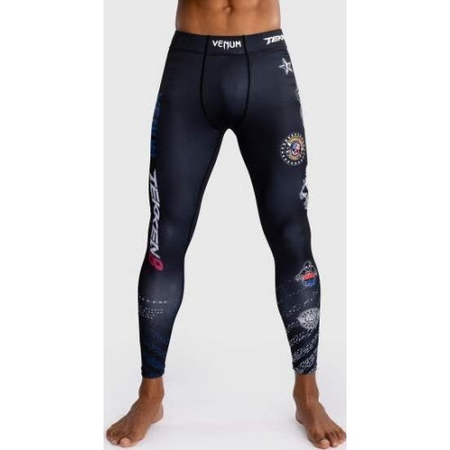 Legginsy Venum x TEKKEN 8 – Paul Phoenix, czarno-niebieskie