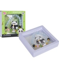 Zestaw biżuterii Panda z niebieską bransoletką