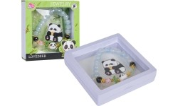 Zestaw biżuterii Panda z niebieską bransoletką